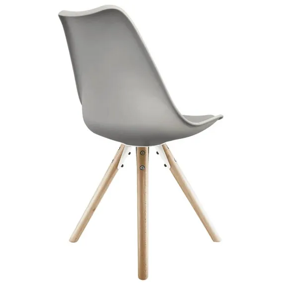 Fusion Living Soho Plastic Dining Chair with Pyramid Legs 5