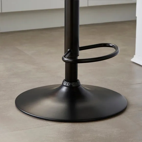 Harlan Height Adjustable Barstool, Faux Leather 4