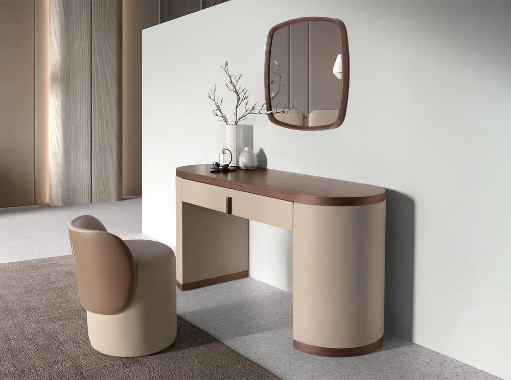 Angel Cerda Square walnut wall mirror 4