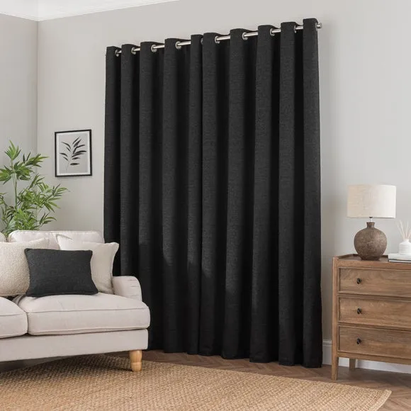 Churchgate Woodhouse Boucle Eyelet Curtains (Blackout Available) 4