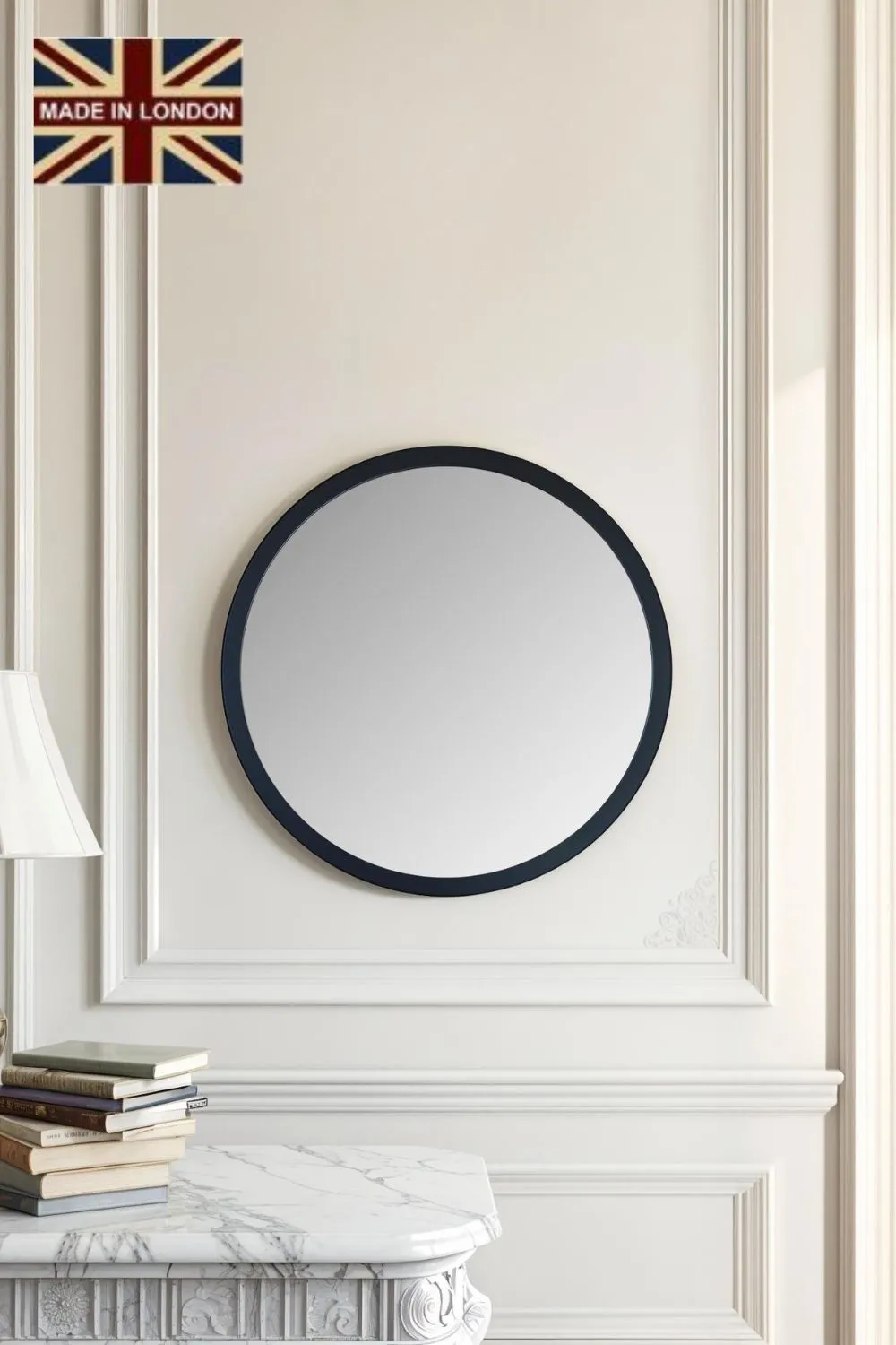 Yearn Mirrors Round wall mirror Black 50cm