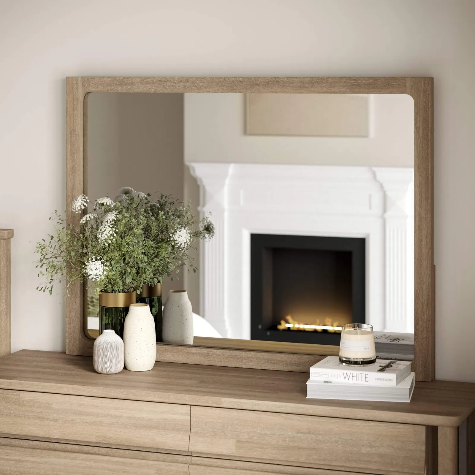 Oscar Mirror, Light Wood