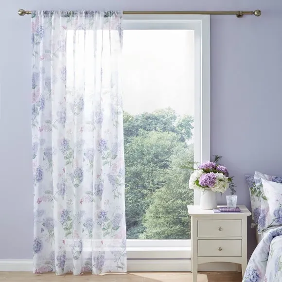 Wild Hydrangea Slot Top Voile Panel 2