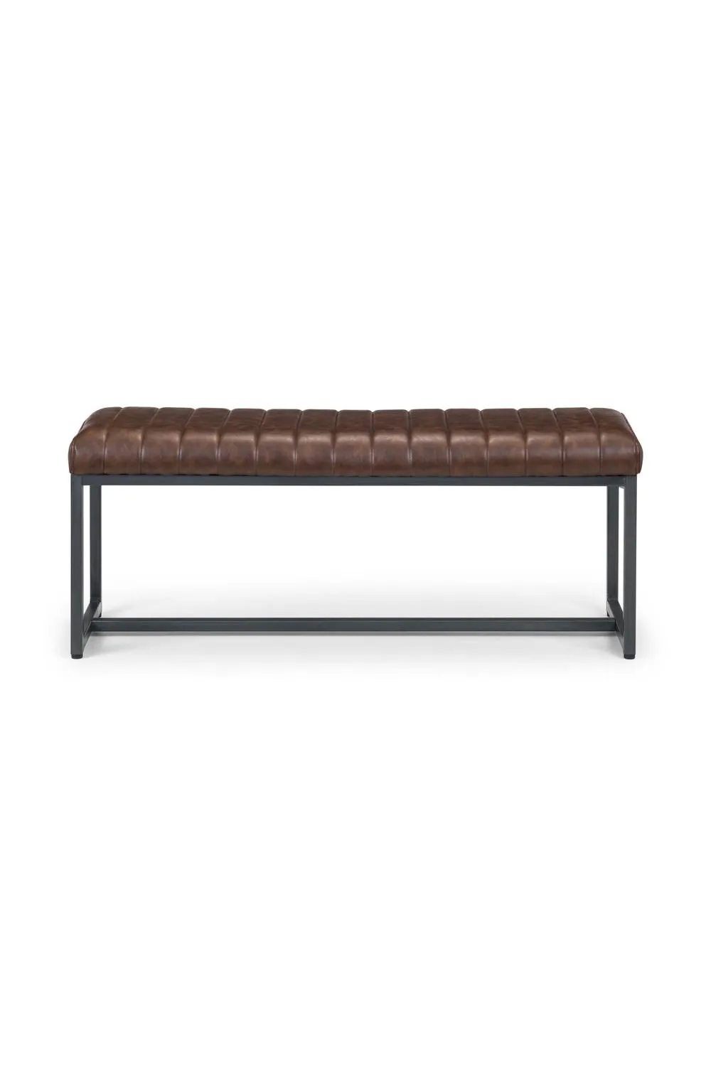 Julian Bowen Brooklyn 2 Seater Upholstered Dining Bench in Brown 5