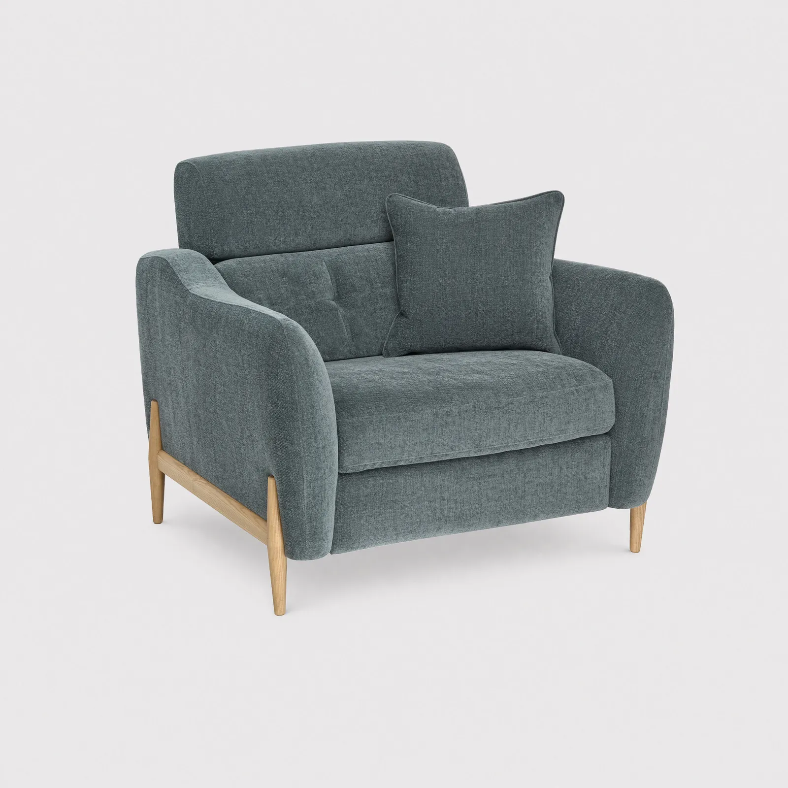 Ercol Bronte Snuggler Sofa, Blue | Barker & Stonehouse