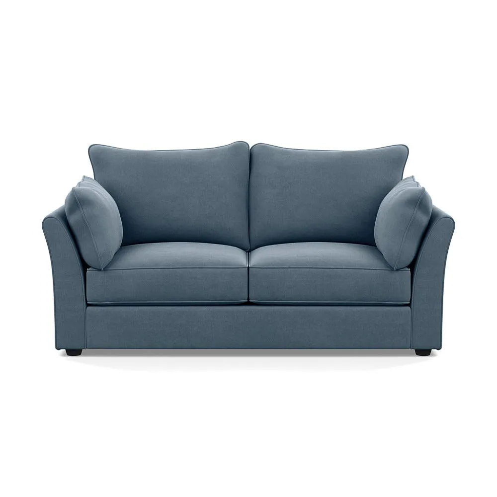Heal's Tailor 3 Seater Sofa Capelo Linen-Cotton Mineral Black Feet 1