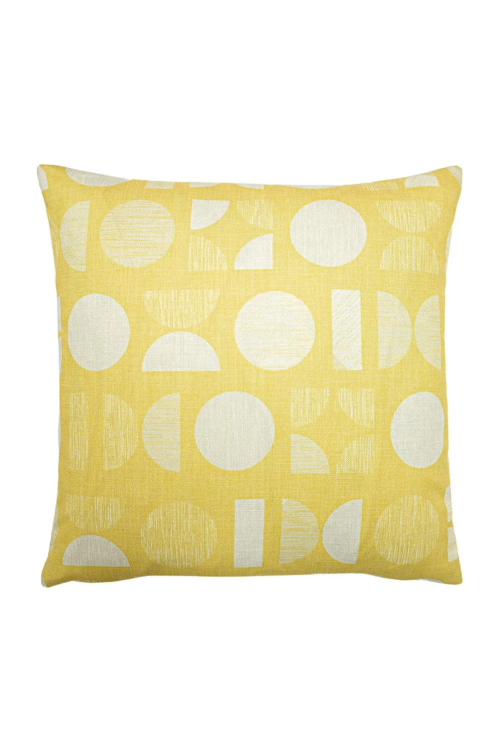Furn Malmo Scandi Geometric Cushion in Yellow