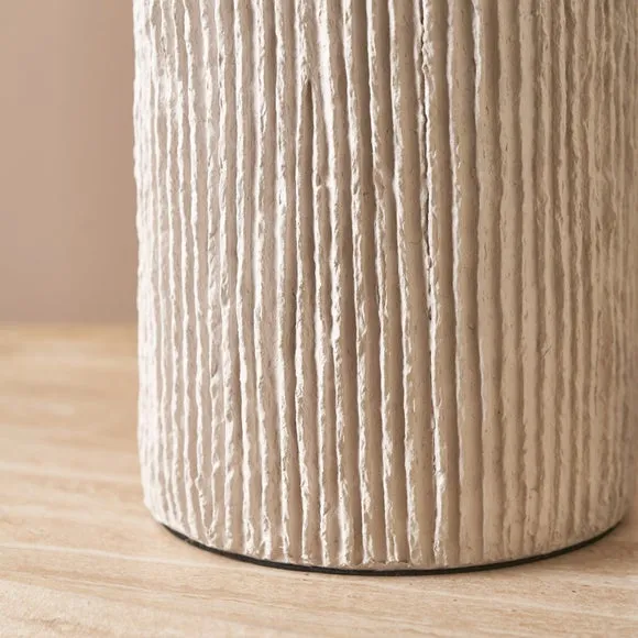 Pacific Lifestyle Ananya Paper Mache and Metal Textured Dome Table Lamp 4