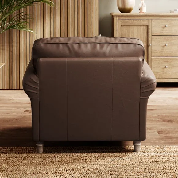 Flori Classic Leather Armchair 3