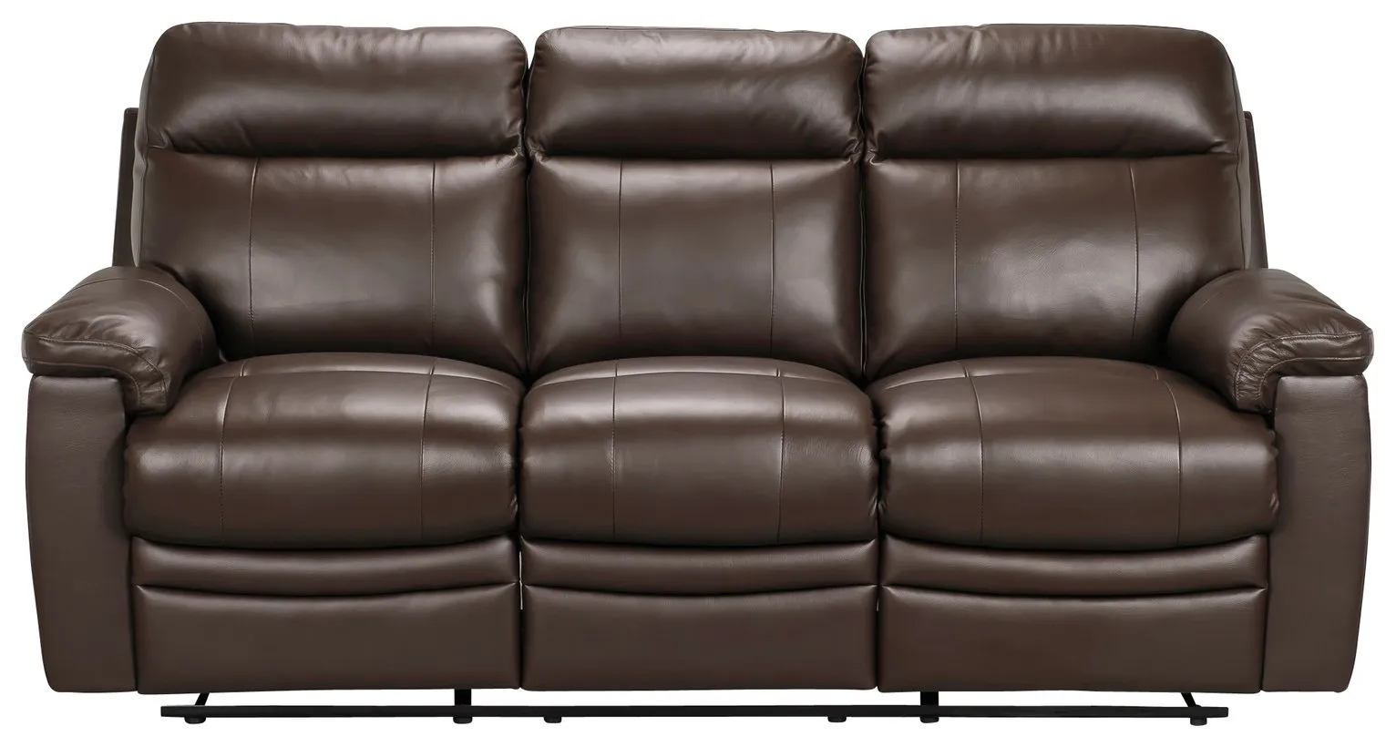 Argos Home Paolo 3 Seater Manual Recliner Sofa - Brown