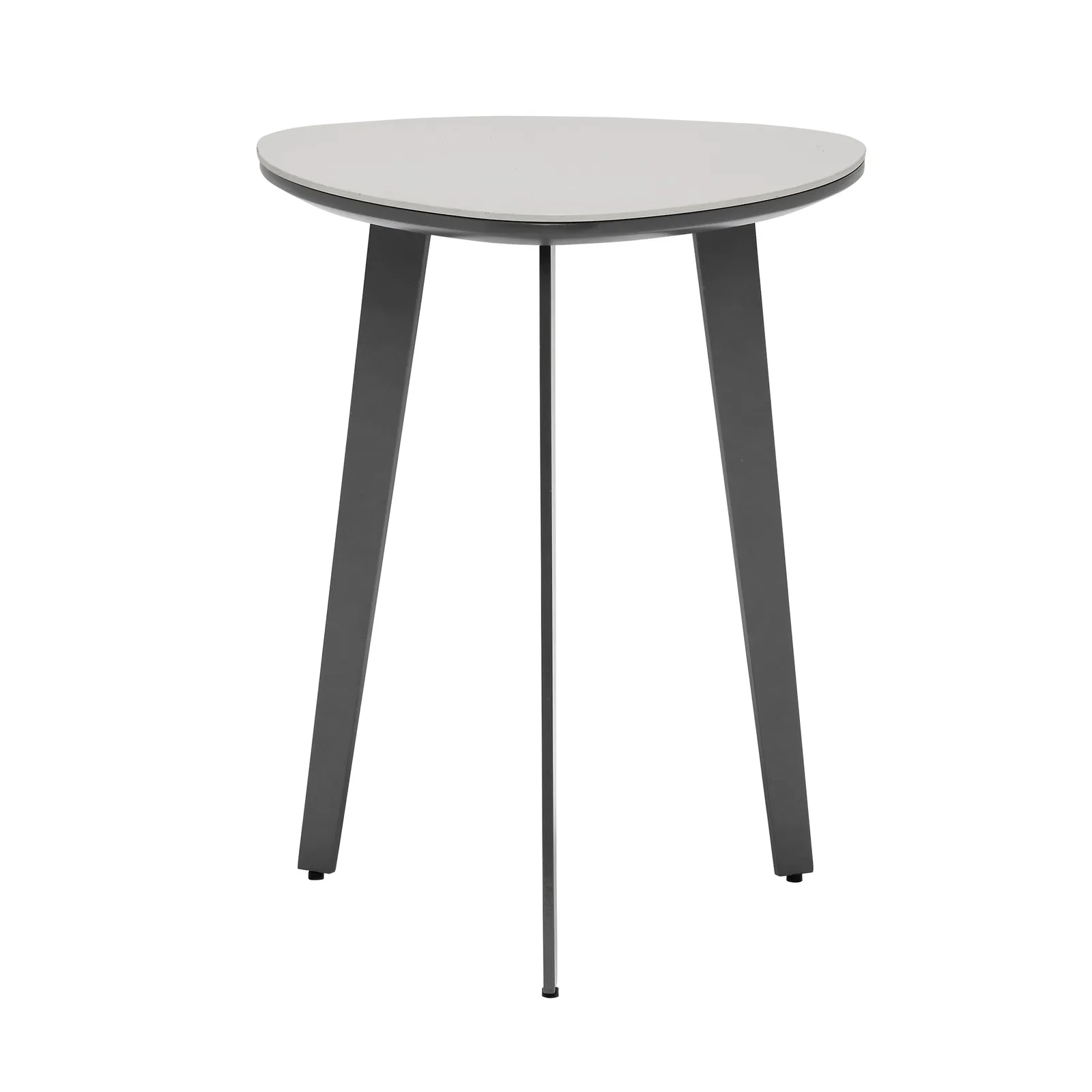 Avory Ceramic Side Table, Taupe