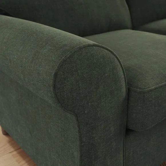 Flori Tonal Plush Chenille Armchair 5