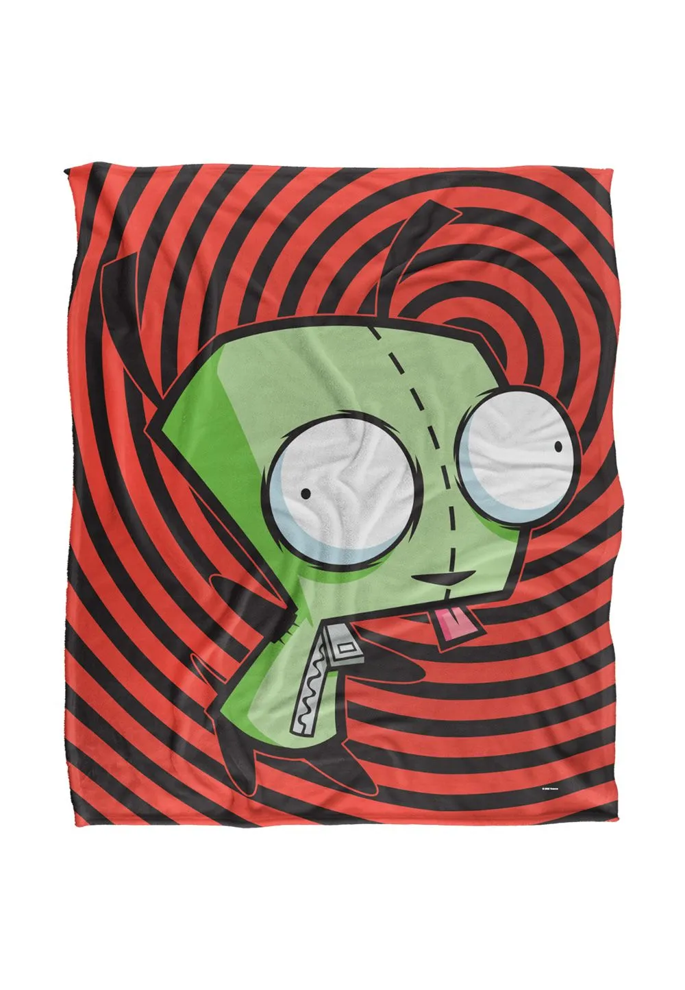 Nickelodeon Invader Zim Gir Spiral Silky Touch Super Soft Throw Blanket 152 X 127 cm in White