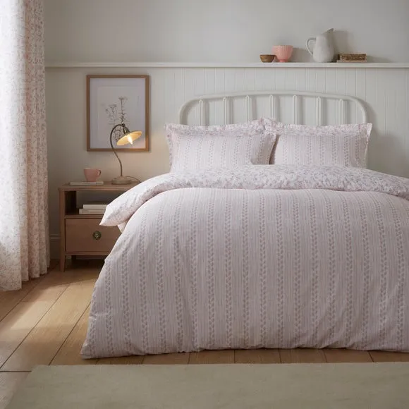 Floral Toile Polycotton Duvet Cover & Pillowcase Set 2