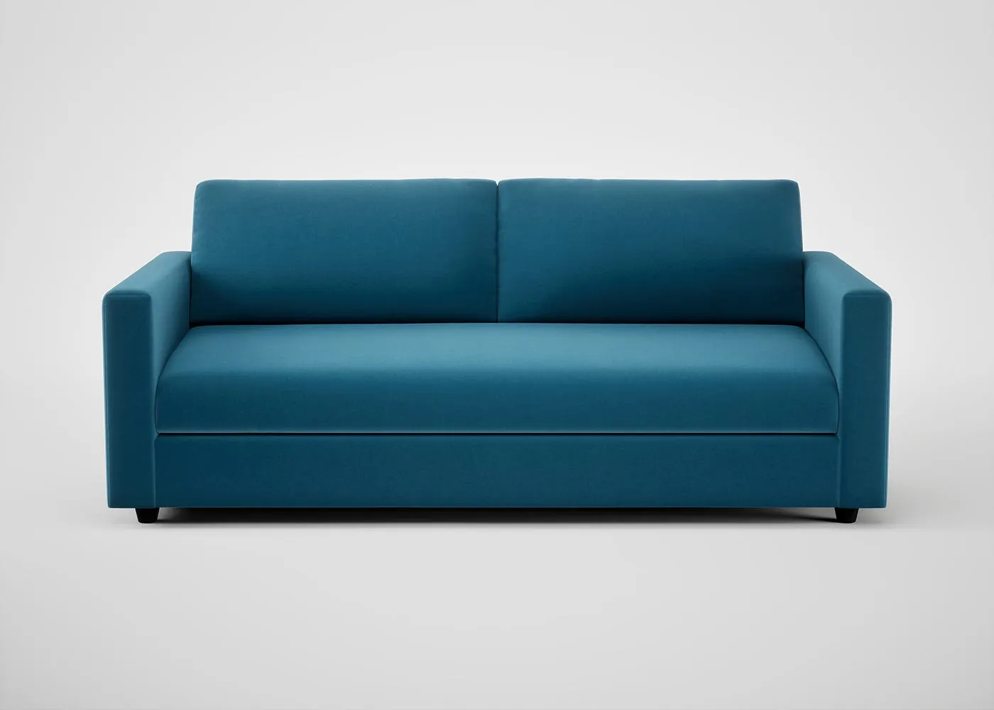 Heal's Nimbus II 4 Seater Sofa Smart Velvet Ocean Black Feet 1