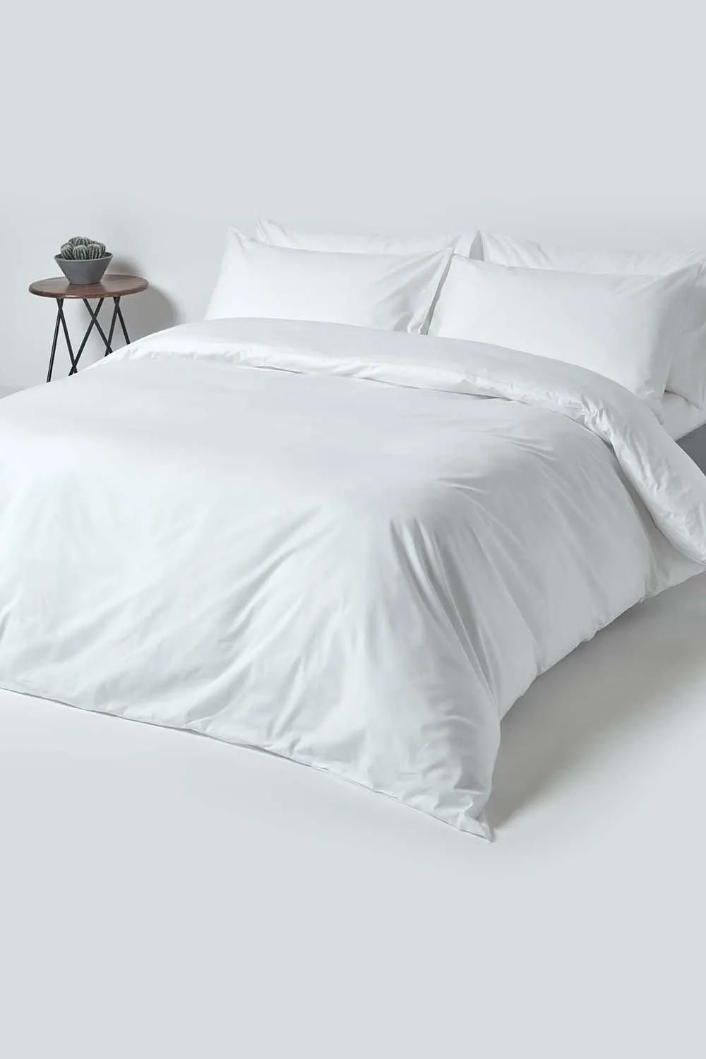 Homescapes Egyptian Cotton Flat Sheet 200 Thread Count in White 4