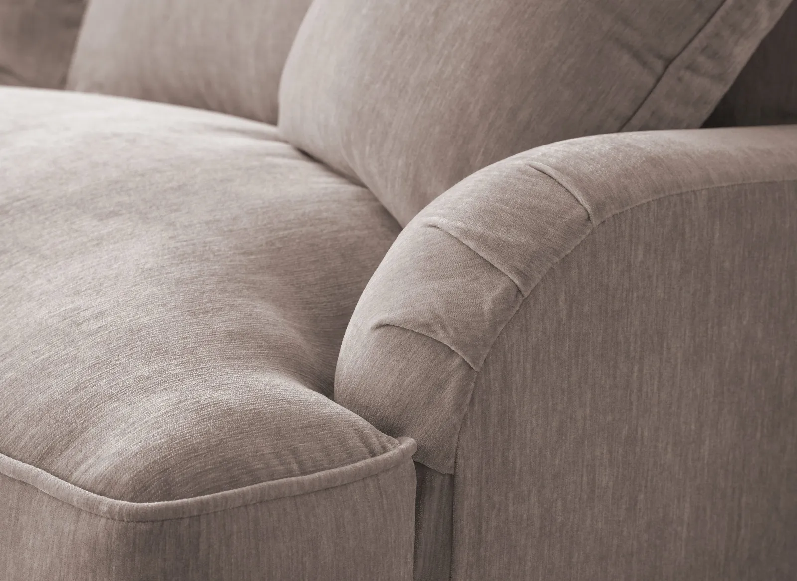The Great Sofa Company Orla Left Hand Chaise Sofa Manhattan Navy in Taupe 2