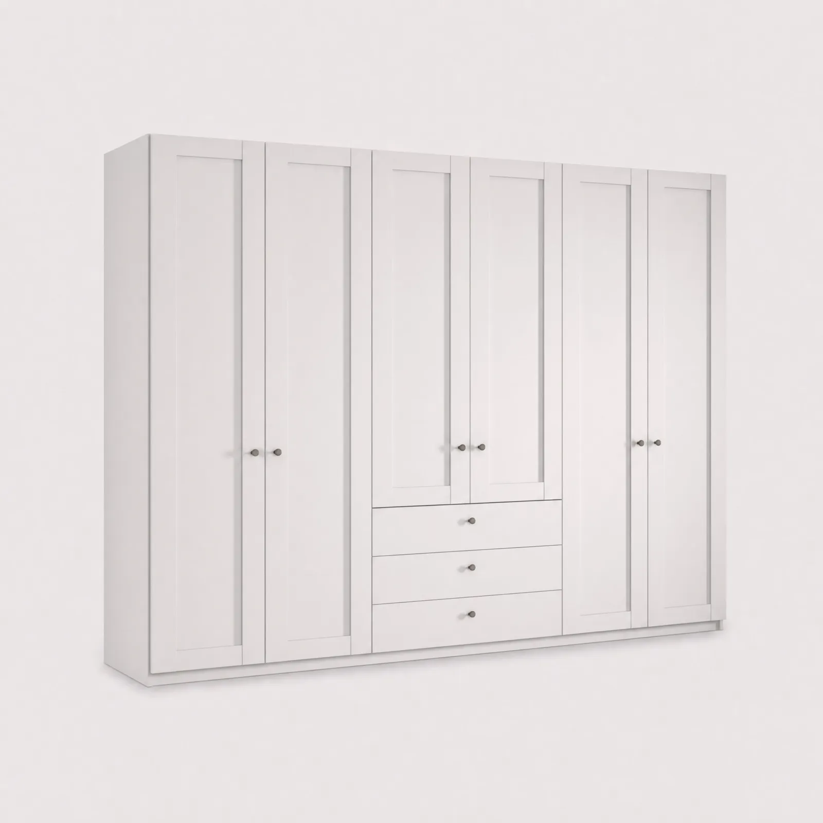 Varese 6 Door 3 Drawer Functional Unit 300Cm, White | Barker & Stonehouse 1