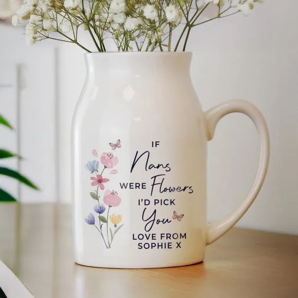 Personalised I'd Pick You Jug Vase 3