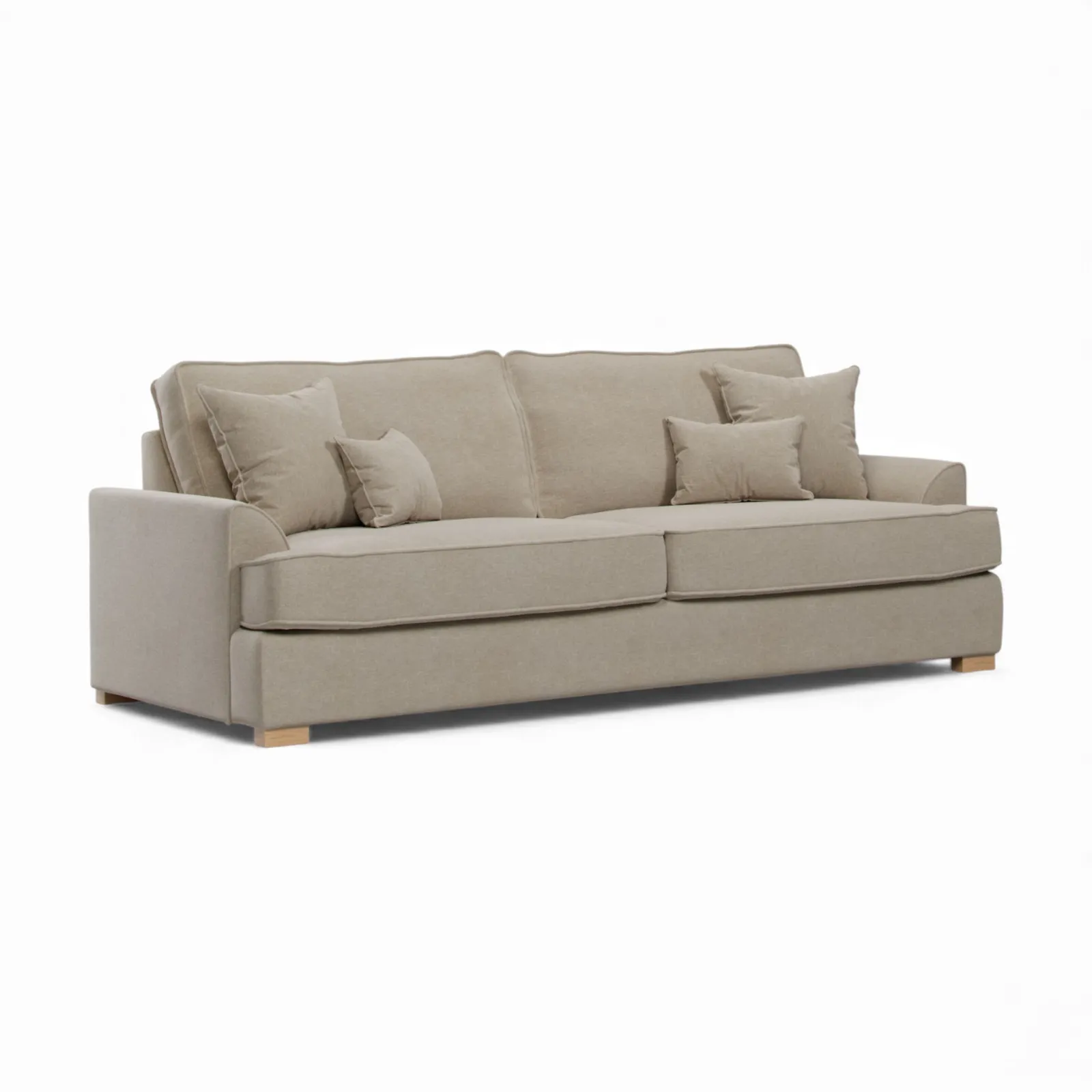 The Great Sofa Company Ophelia 4 Seater Chenille Sofa in Stone 2