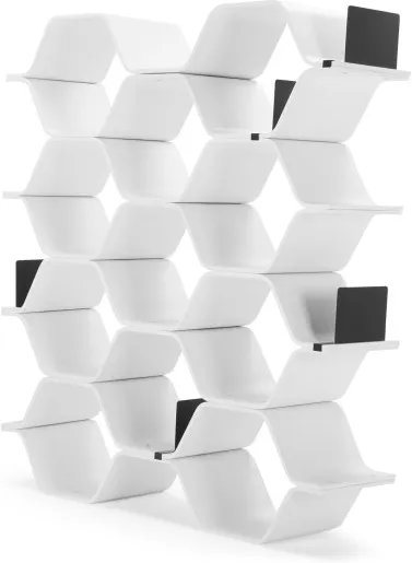 Polygon Shelving Unit, White