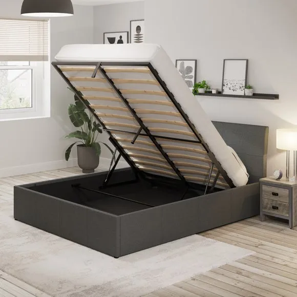 Ascot Upholstered End Lift Ottoman Bed Frame 2