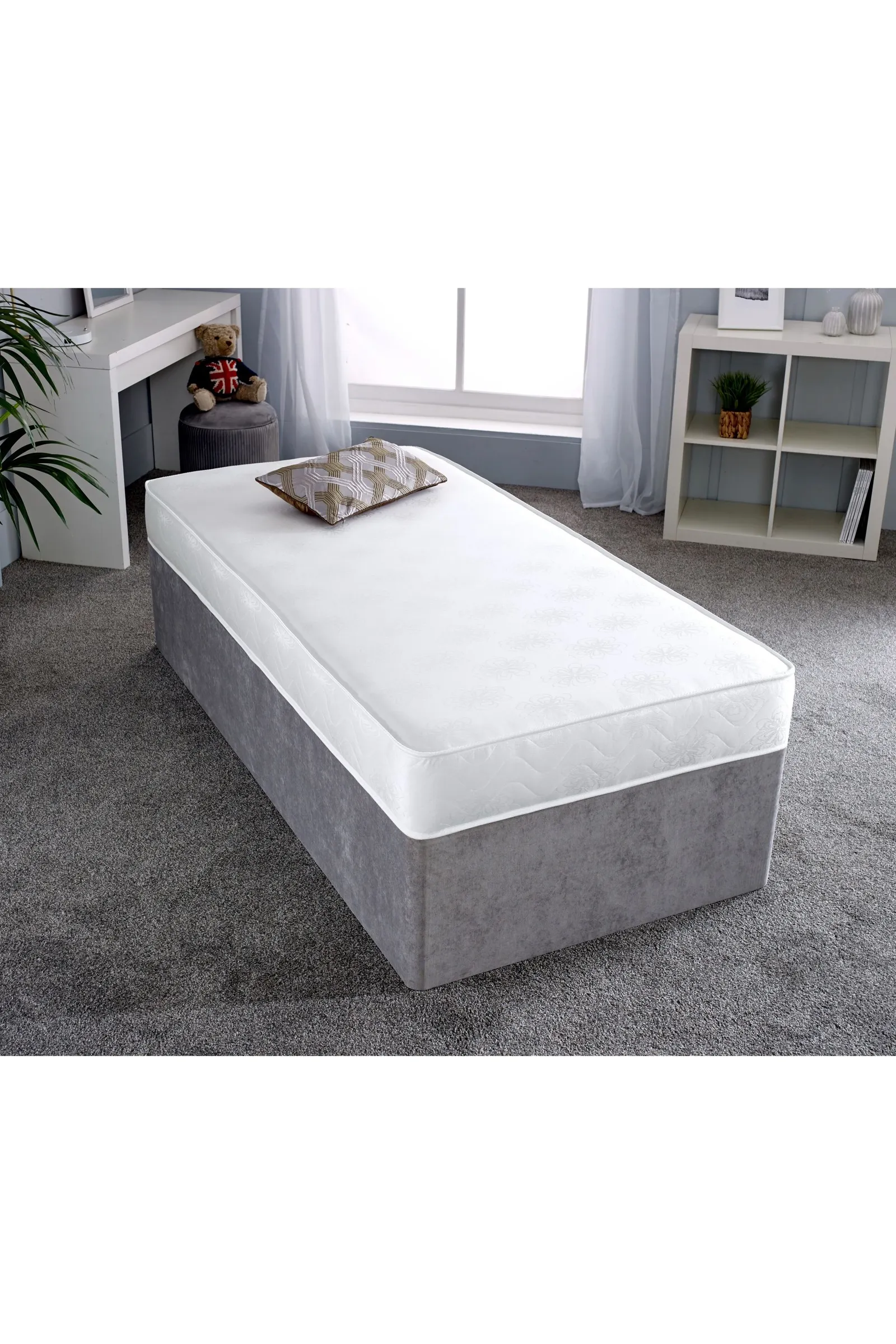 eXtreme Comfort Ltd Damask Essentials White Comfort Flattop Mattress