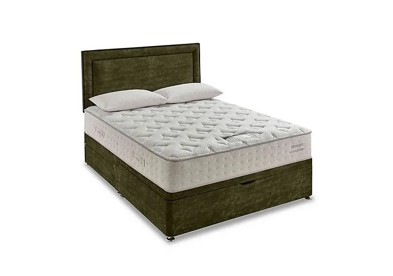 Revitalise Ortho 1400 Half Ottoman Divan Set - Super King - Vintage Velvet Olive