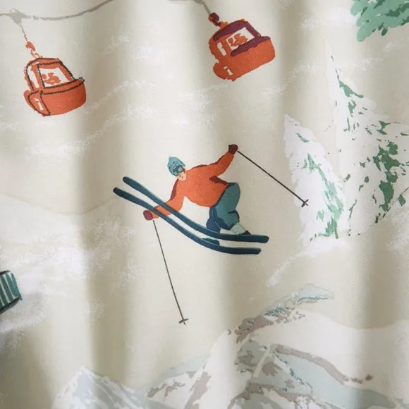 Ski Scene Duvet Cover and Pillowcase Set 5