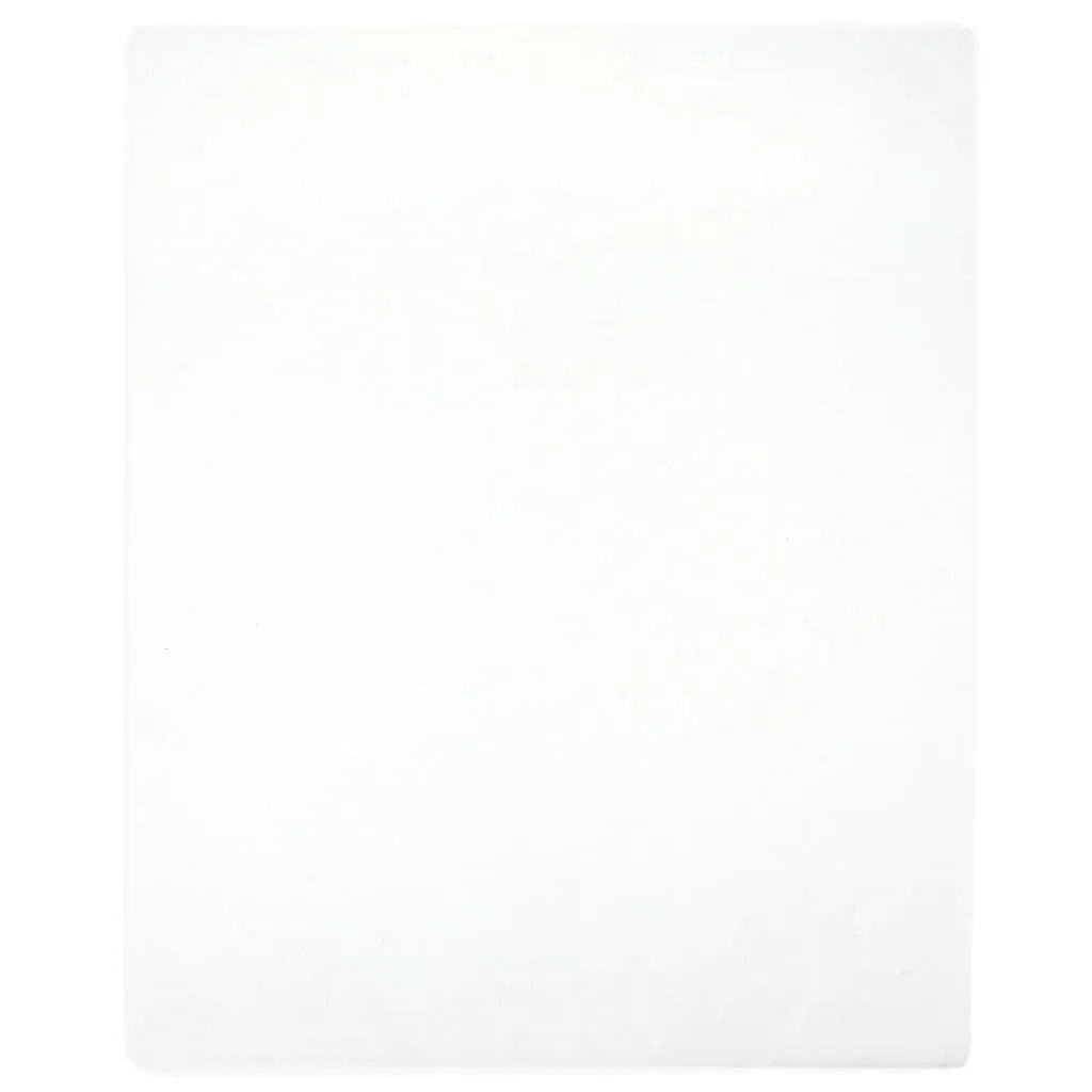 Berkfield Home Jersey Fitted Sheet White 160x200 cm Cotton