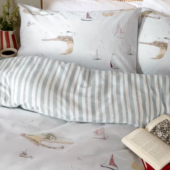 Wylder Nature Abersoch Shore 100% Cotton Duvet Cover & Pillowcase Set 2