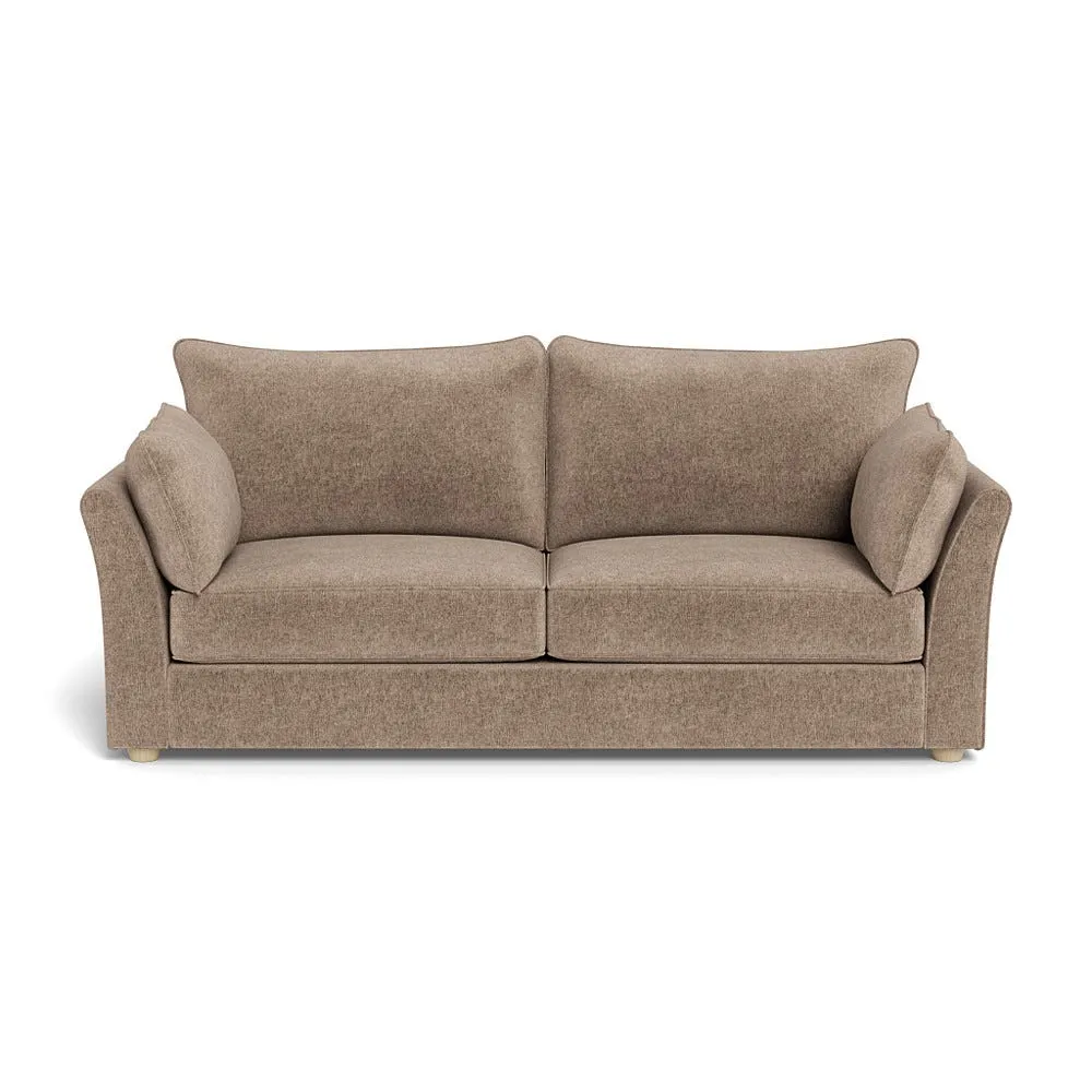 Heal's Tailor 4 Seater Sofa Boucle Velvet Rocky Natural Beech Feet 1