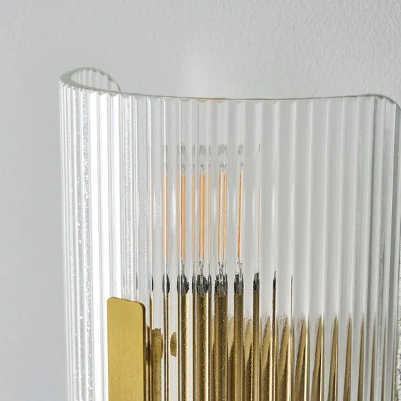 Veneto Ribbed 2 Light Wall Light 3