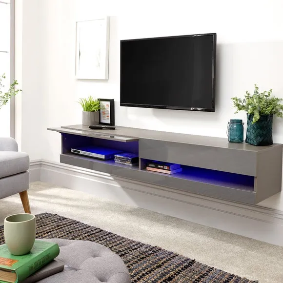 Return - Galicia LED Wide Floating Wall TV Unit for TVs up to 67" 3