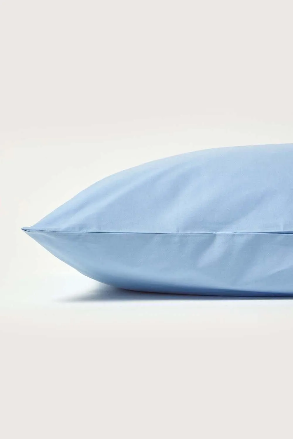 Homescapes Egyptian Cotton Housewife Pillowcase 200 TC, Standard Size in Blue 2