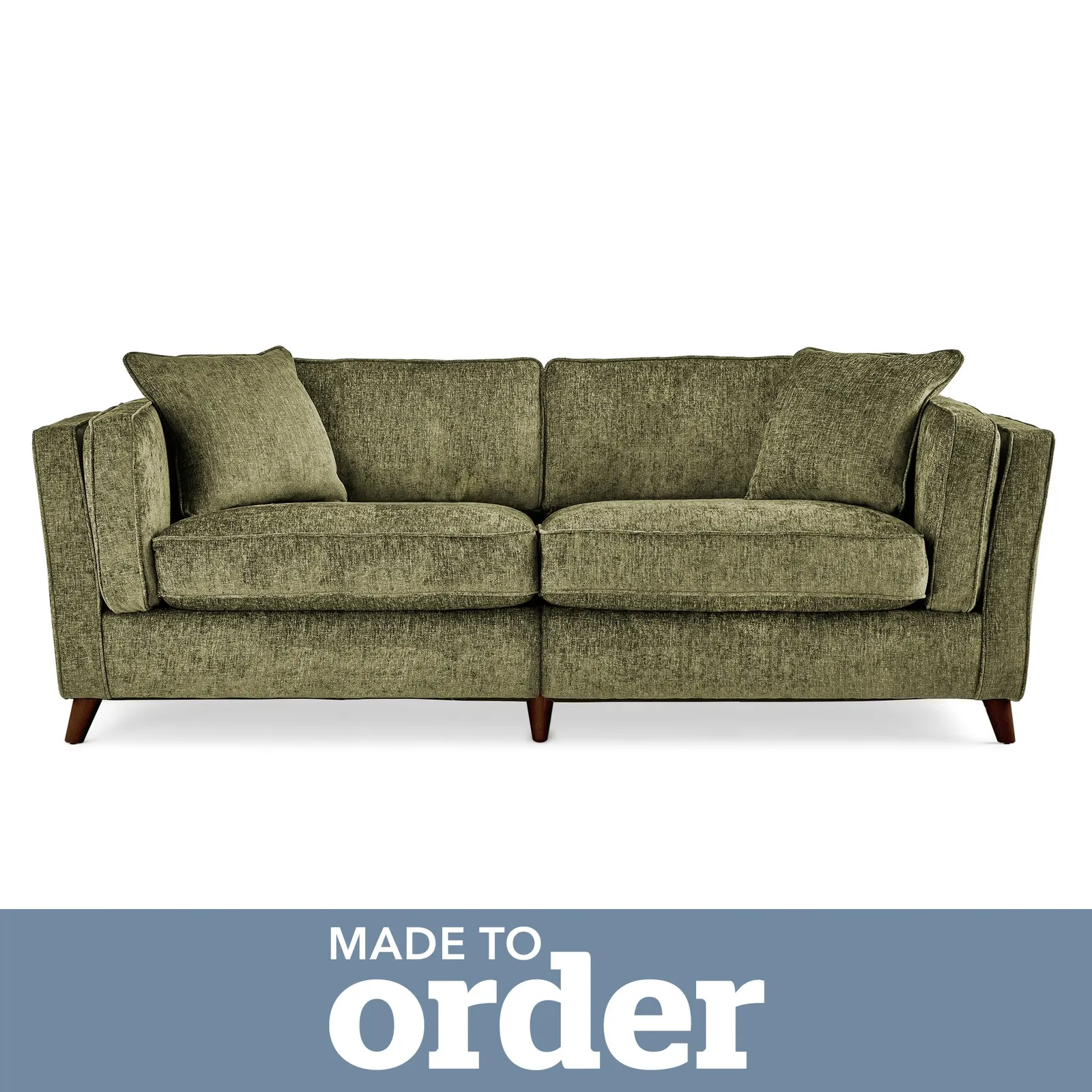 Arabella 4 Seater Sofa Luxury Chenille Green