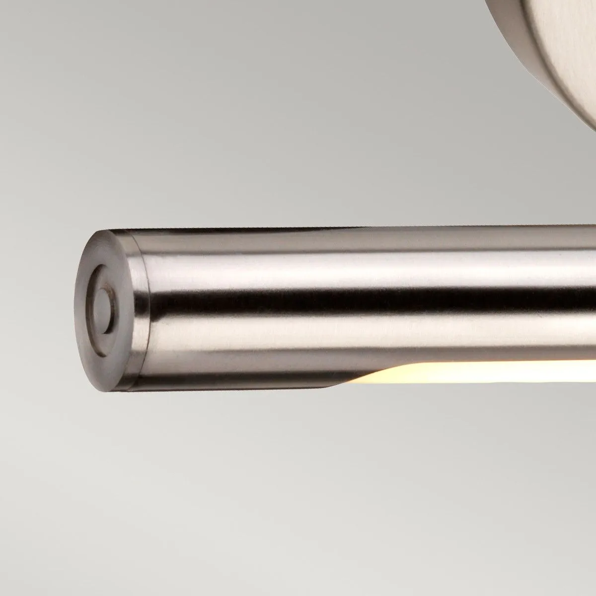 Netlighting Alton LED 1 Light Small Picture Wall Light Brushed Nickel in Grey 4
