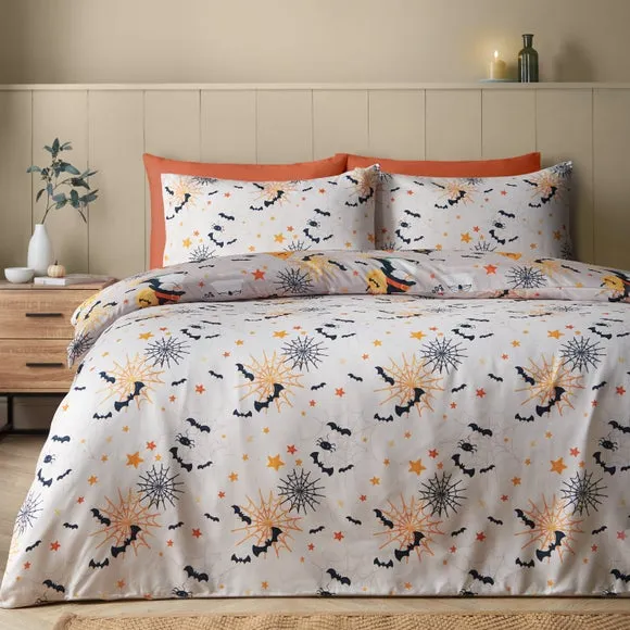 Catherine Lansfield Halloween Gnomes Duvet Cover & Pillowcase Set 2