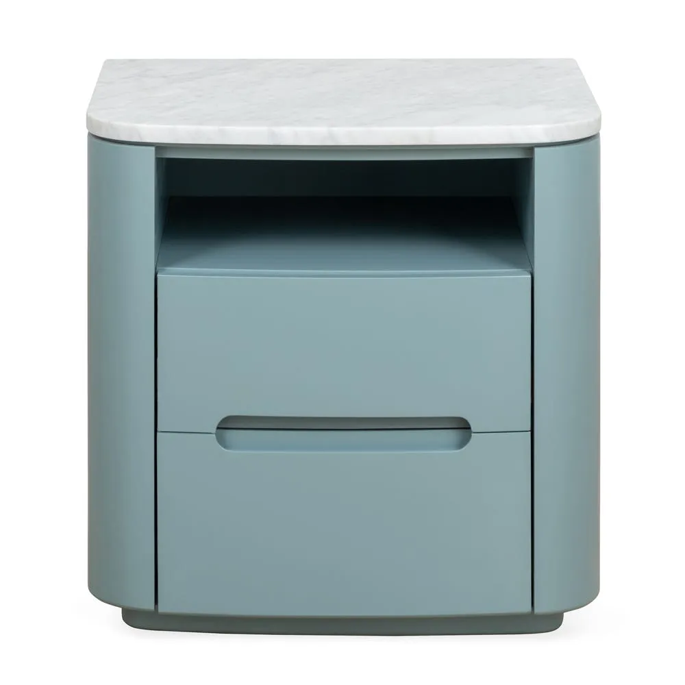 Heal's Florian Bedside Table in Blue 2