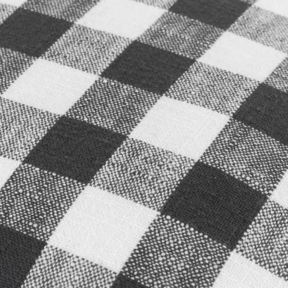 Yard Barton Check Cotton Square Cushion 2