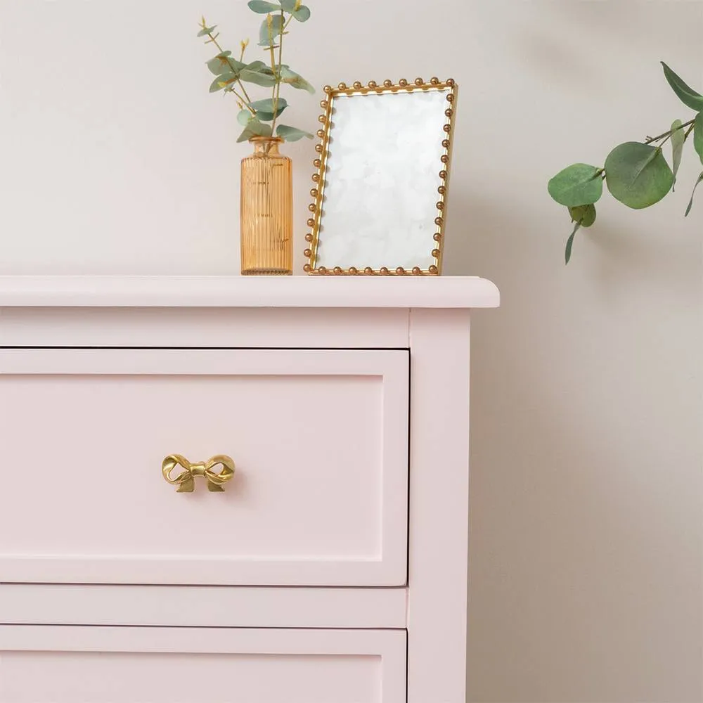 Melody Maison Large Scalloped 3 Drawer Chest Of Drawers - Staunton Pink Range in Baby Pink 6