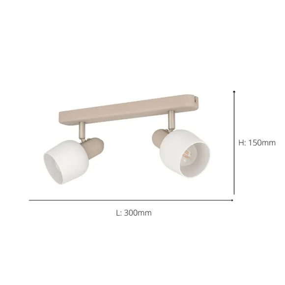 EGLO Corato Modern 2 Light Adjustable Spotlight 4