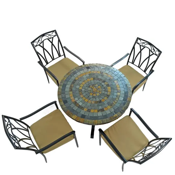 Monterey 4 Seater Dining Set with Ascot Chairs 3