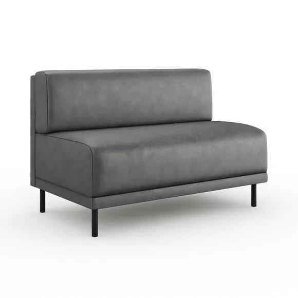 Mae Long Dining Bench, Faux Leather 6