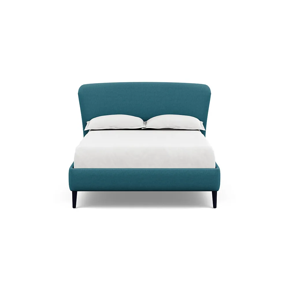 Heal's Darcey Bed Double Brushed Cotton Cadet Black Feet