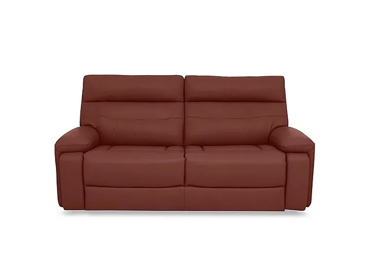 Cinemax Leather 3 Seater Sofa - Natural Redmaple