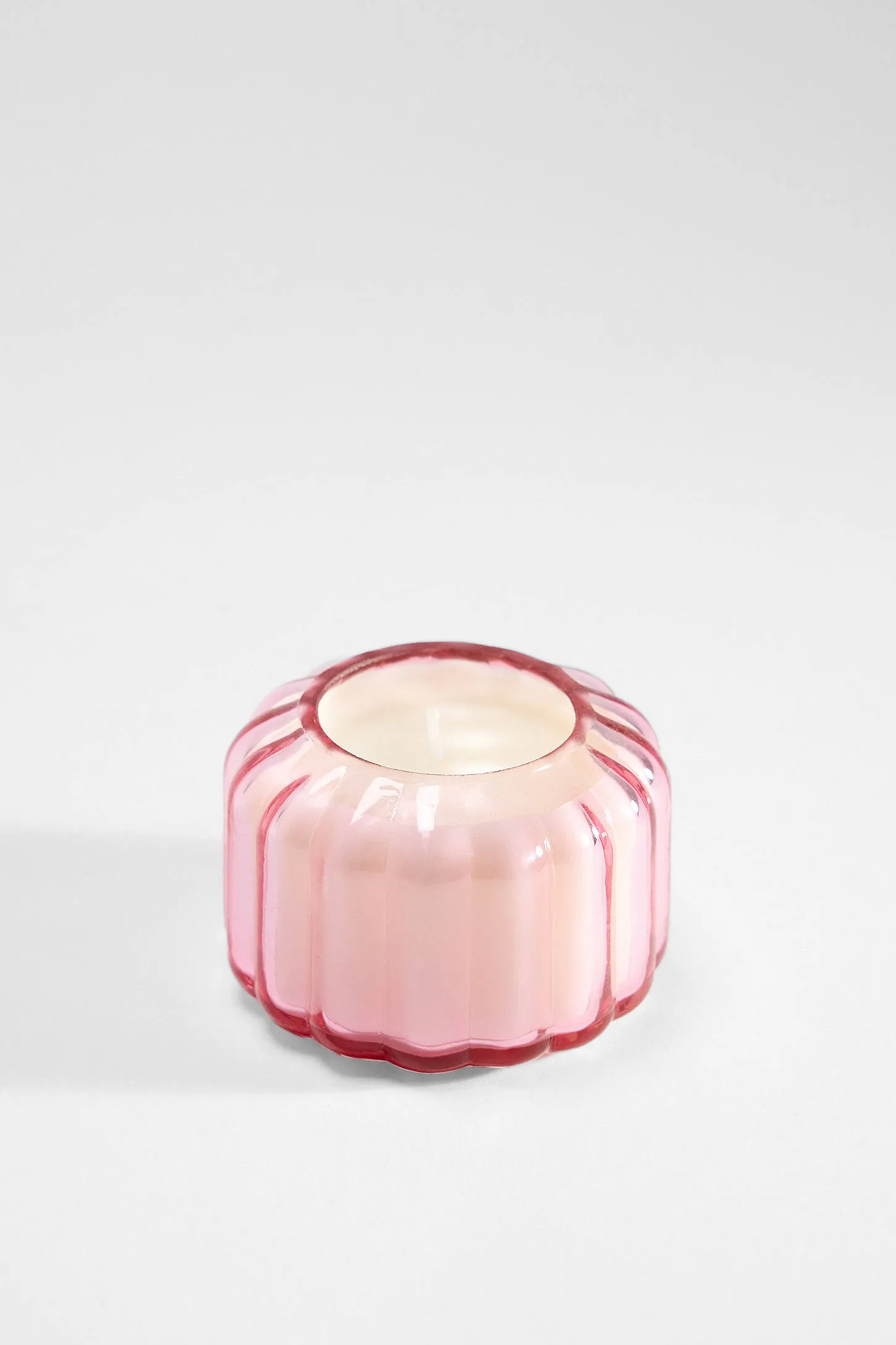 Paddywax Ripple Desert Peach Glass Candle ALL