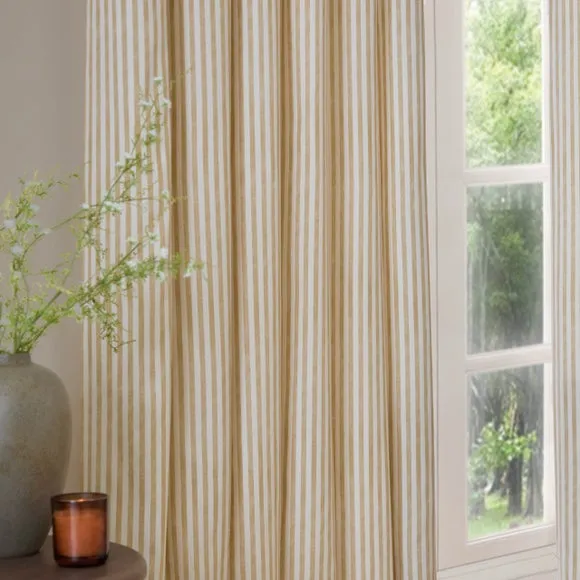 Yard Hebden Striped Eyelet Curtains (Blackout Available) 4
