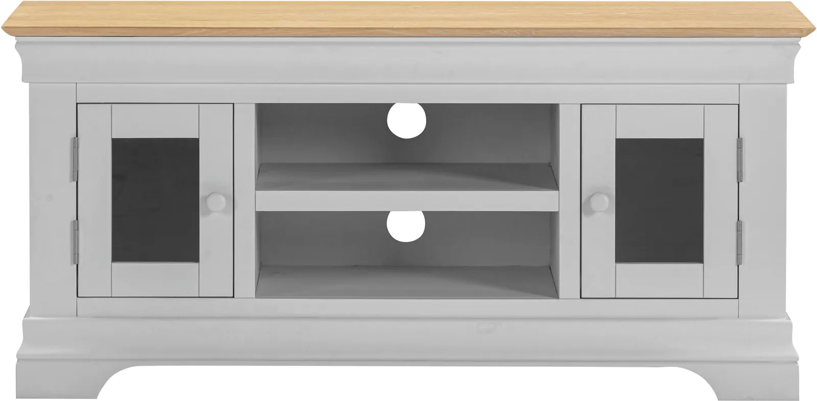 Seconique Bordeaux Small TV Stand (Fully Assembled) in Light Grey 4