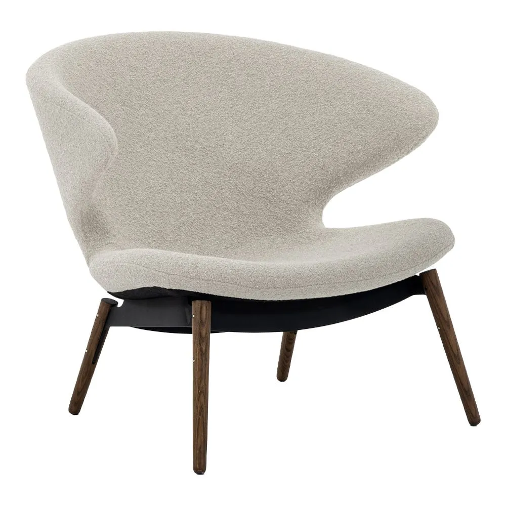 Case Ella Lounge Chair in Walnut and Boucle Chalk 2